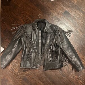 Vintage Hudson Fringe Leather Jacket
